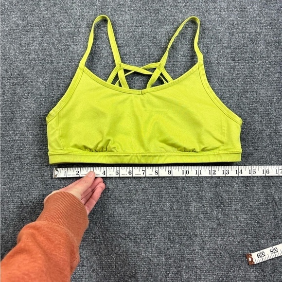 THE NORTH FACE Women’s yellow/green Sports Bra Flash-dry size: Large - Picture 6 of 8